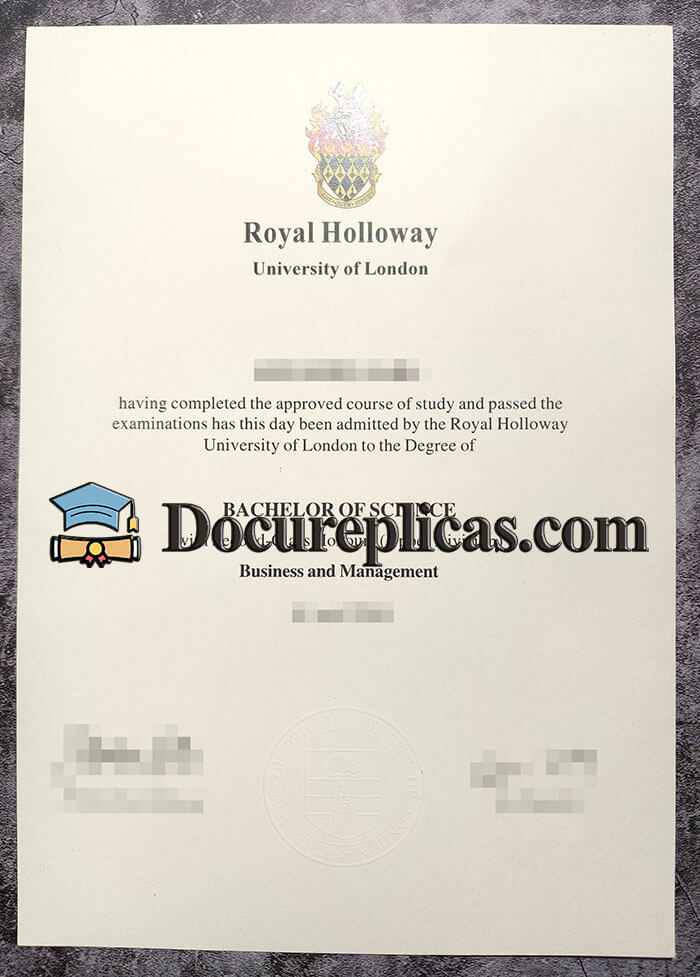 purchase realistic Royal Holloway University of London diploma