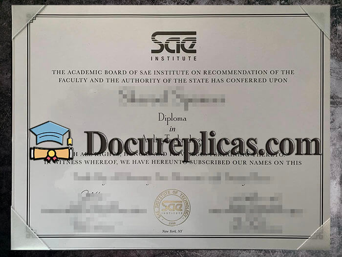 purchase realistic SAE Institute diploma