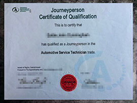 purchase realistic Saskatchewan Journeyperson Certificate of Qualification