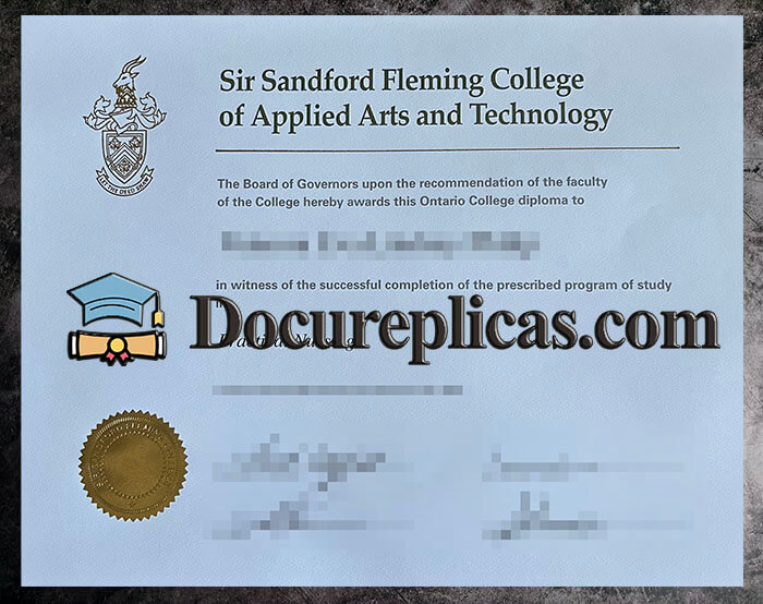 purchase realistic Sir Sandford Fleming College diploma