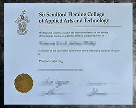 purchase realistic Sir Sandford Fleming College degree
