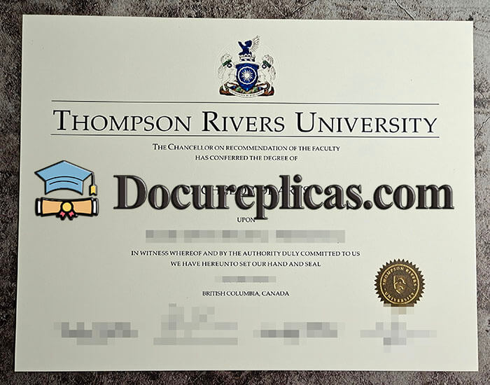 purchase realistic Thompson Rivers University diploma