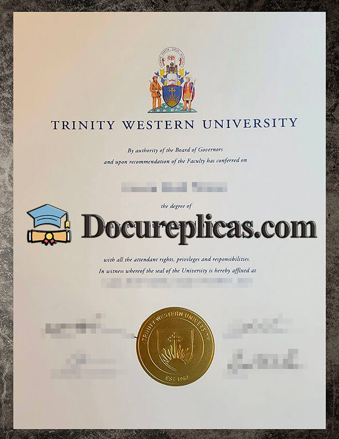 purchase realistic Trinity Western University diploma