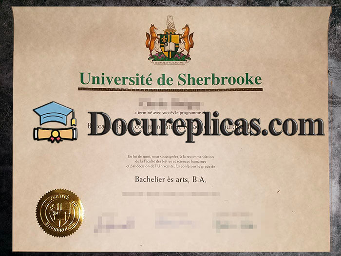 purchase realistic Universite de Sherbrooke diploma