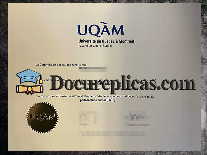 purchase realistic Universite du Quebec a Montreal diploma