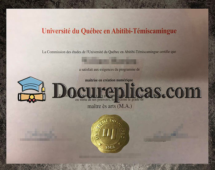 purchase realistic Universite du Quebec en Abitibi Temiscamingue diploma