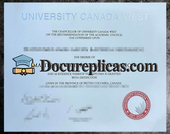 purchase realistic University Canada West diploma
