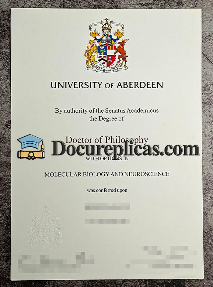 purchase realistic University of Aberdeen diploma