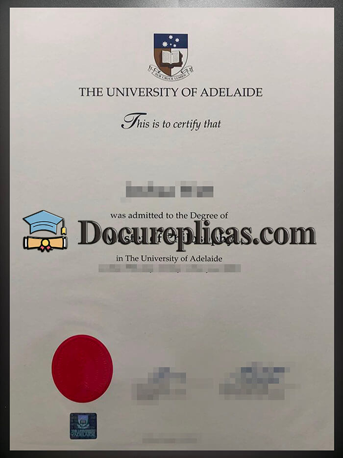 purchase realistic University of Adelaide diploma