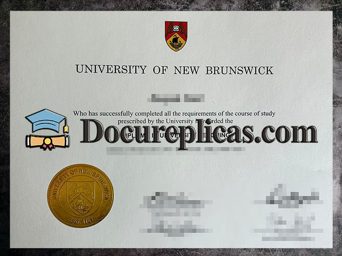purchase realistic University of New Brunswick diploma