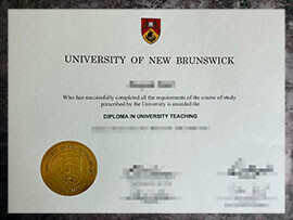 purchase realistic University of New Brunswick degree