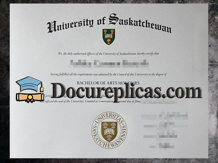 purchase realistic University of Saskatchewan diploma