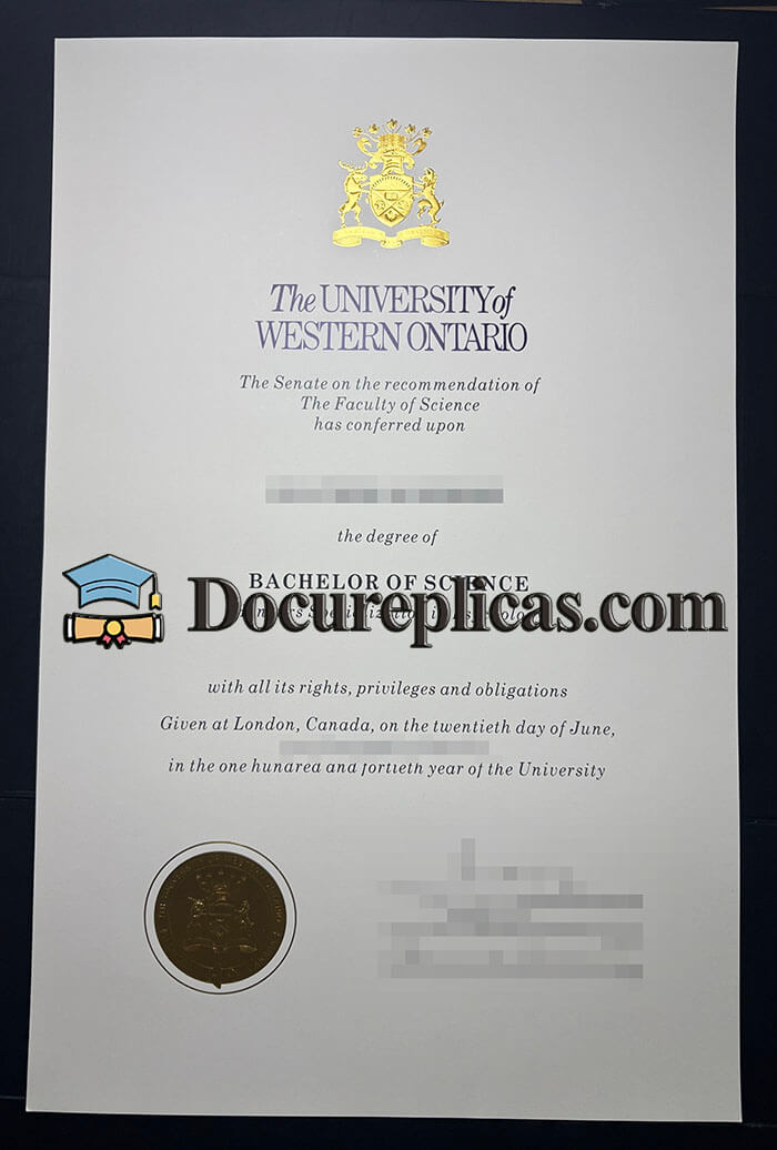 purchase realistic University of Western Ontario diploma