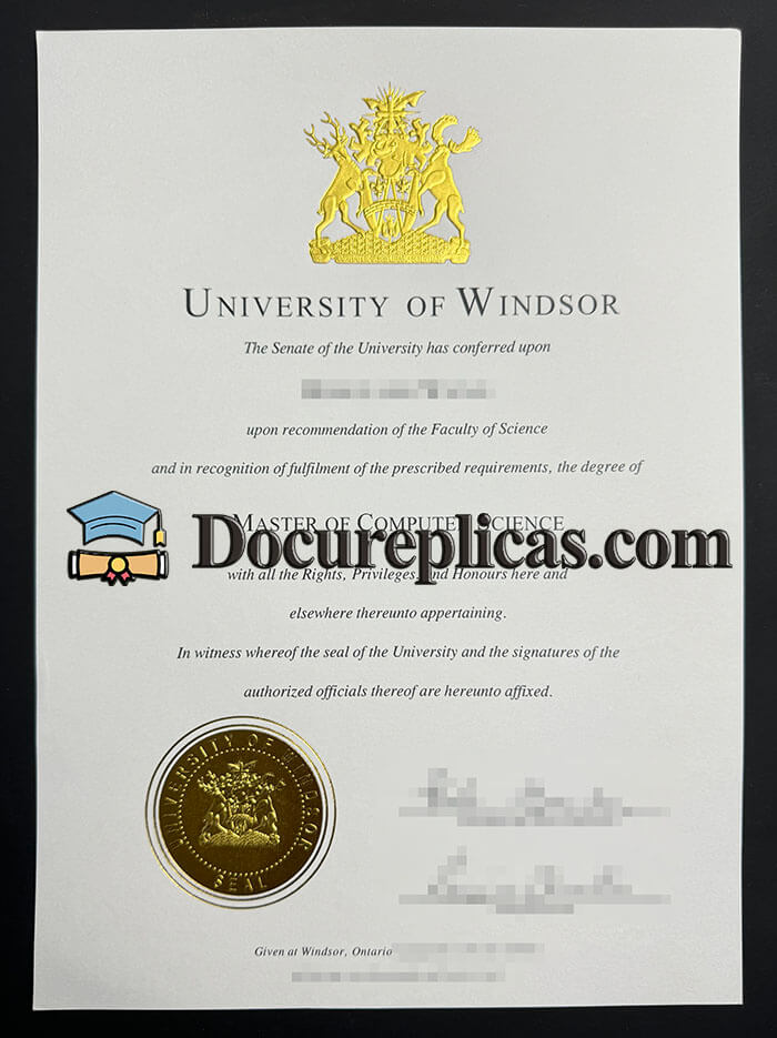 purchase realistic University of Windsor diploma