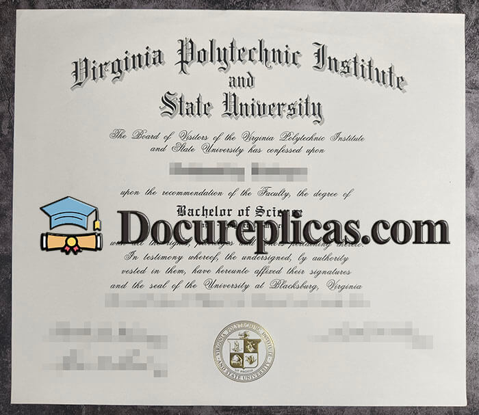 purchase realistic Virginia Tech diploma