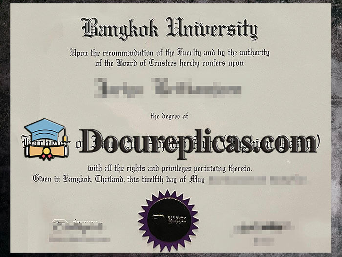 purchase realistic Bangkok University diploma
