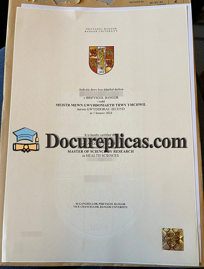 purchase realistic Bangor University diploma