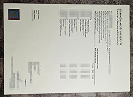 purchase realistic Birmingham City University Transcript