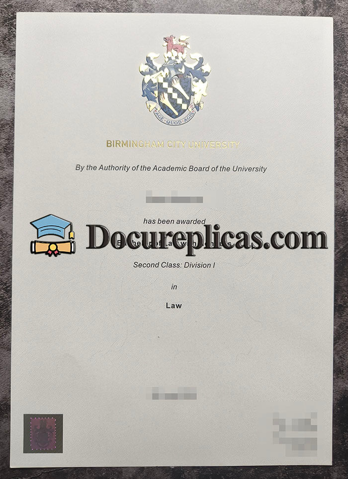 purchase realistic Birmingham City University diploma