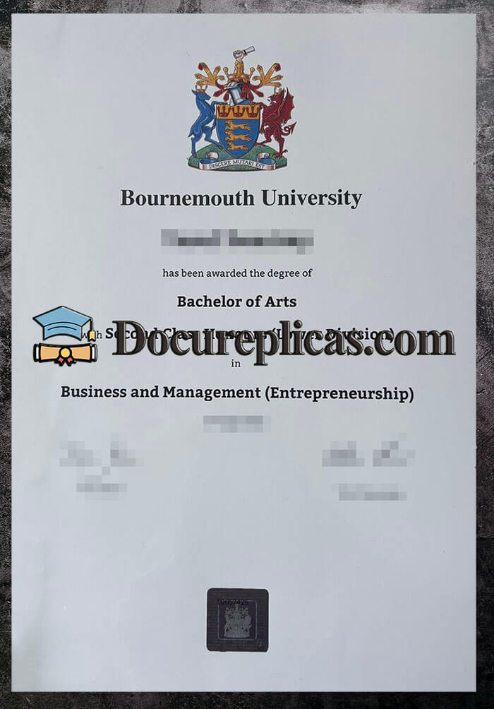 purchase realistic Bournemouth University diploma