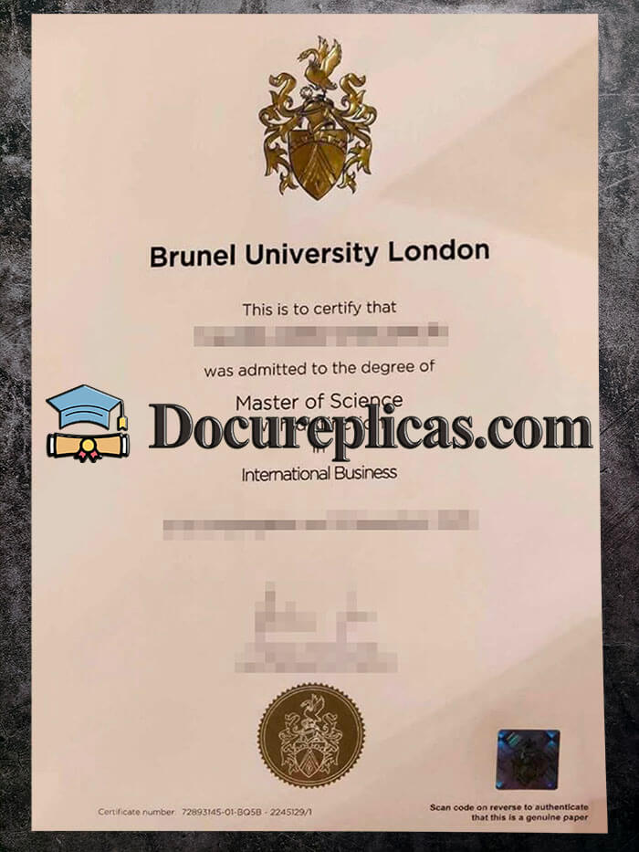 purchase realistic Brunel University London diploma