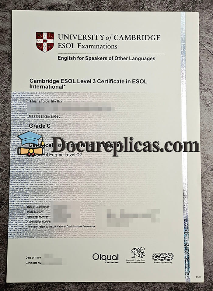 purchase realistic Cambridge ESOL Level 3 Certificate