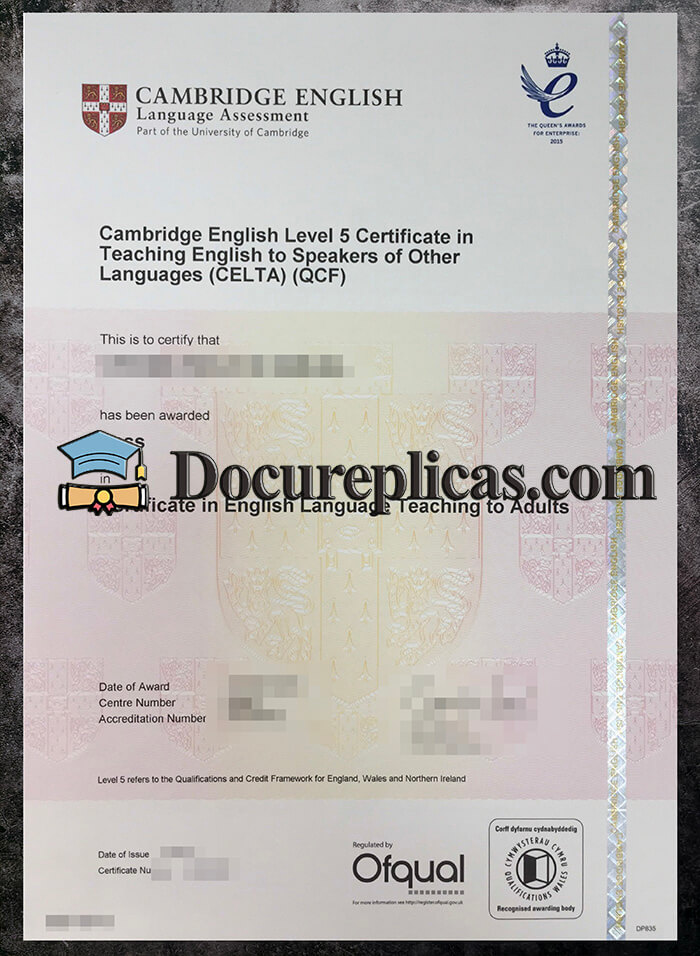 purchase realistic Cambridge English Level 5 Certificate