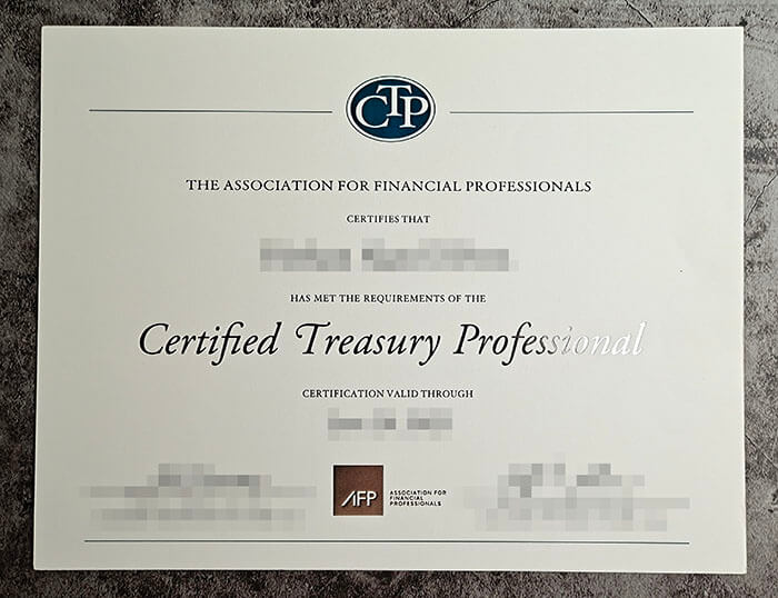 purchase realistic Certified Treasury Professional certificate