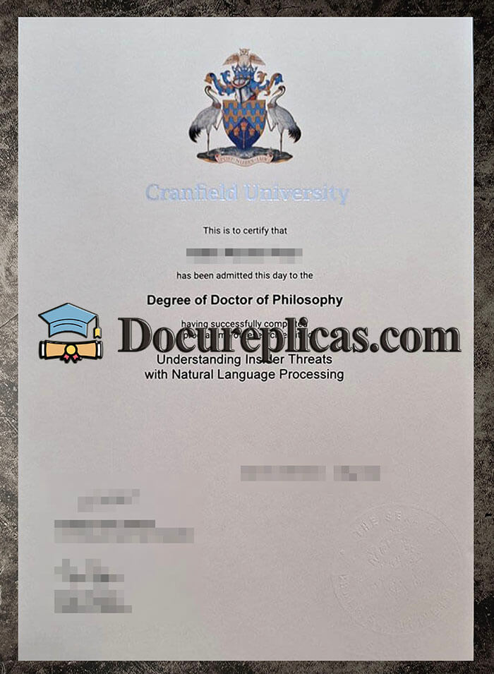 purchase realistic Cranfield University diploma