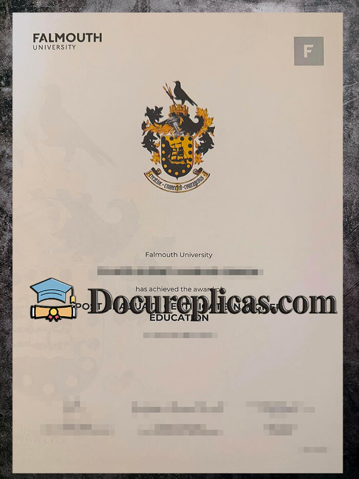 purchase realistic Falmouth University diploma