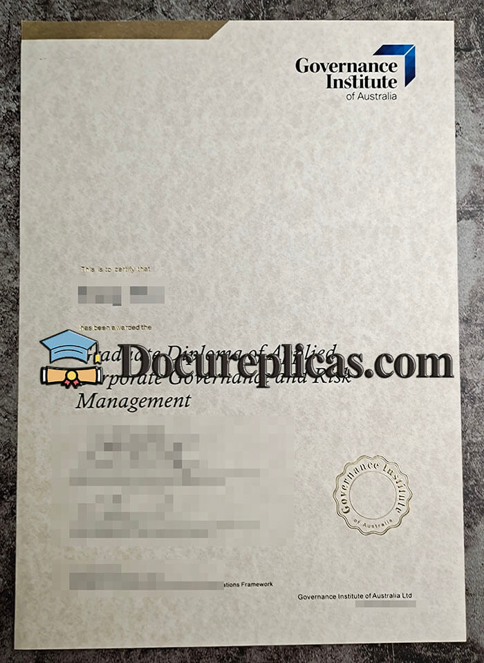 purchase realistic Governance Institute of Australia diploma
