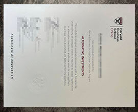 purchase realistic Harvard Business School Online Certificate of Completion