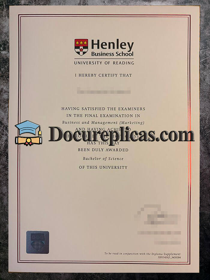 purchase realistic Henley Business School diploma