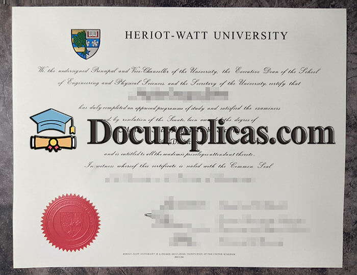 purchase realistic Heriot Watt University diploma