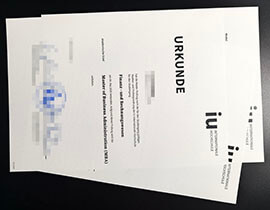 purchase realistic IU Internationale Hochschule urkunde