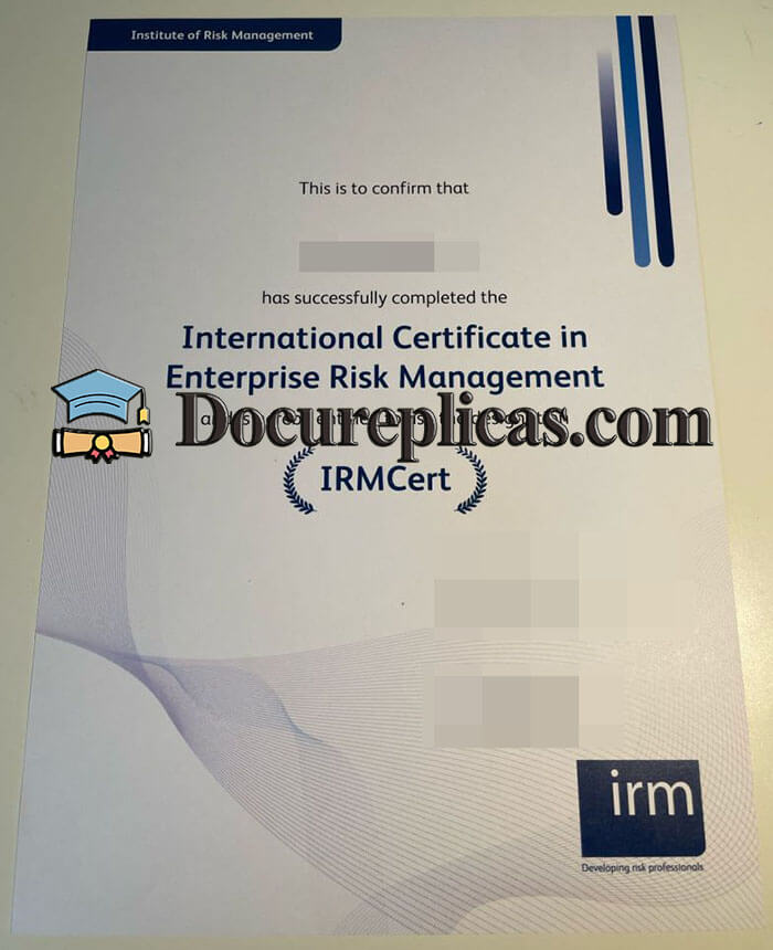 purchase realistic Institute of Risk Management certificate