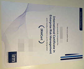 purchase realistic Institute of Risk Management certificate