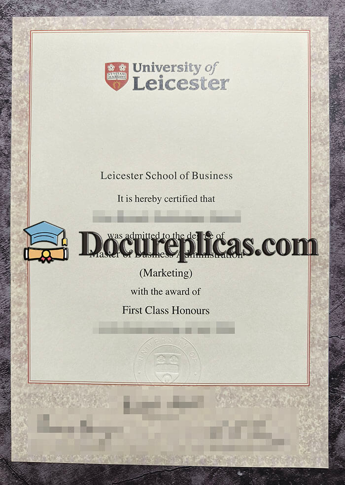 purchase realistic Leicester School of Business diploma