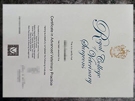 purchase realistic Royal College of Veterinary Surgeons certificate
