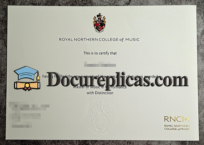 purchase realistic Royal Northern College of Music diploma