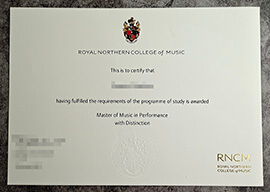 purchase realistic Royal Northern College of Music degree