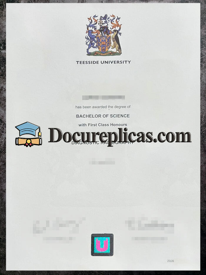 purchase realistic Teesside University diploma