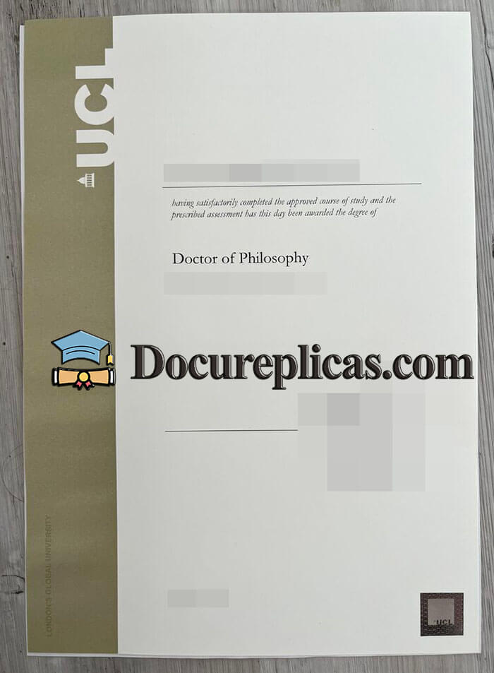 purchase realistic University College London diploma