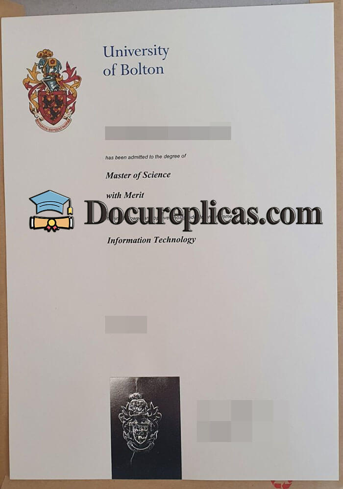 purchase realistic University of Bolton diploma