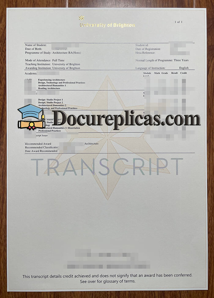 purchase realistic University of Bradford Transcript