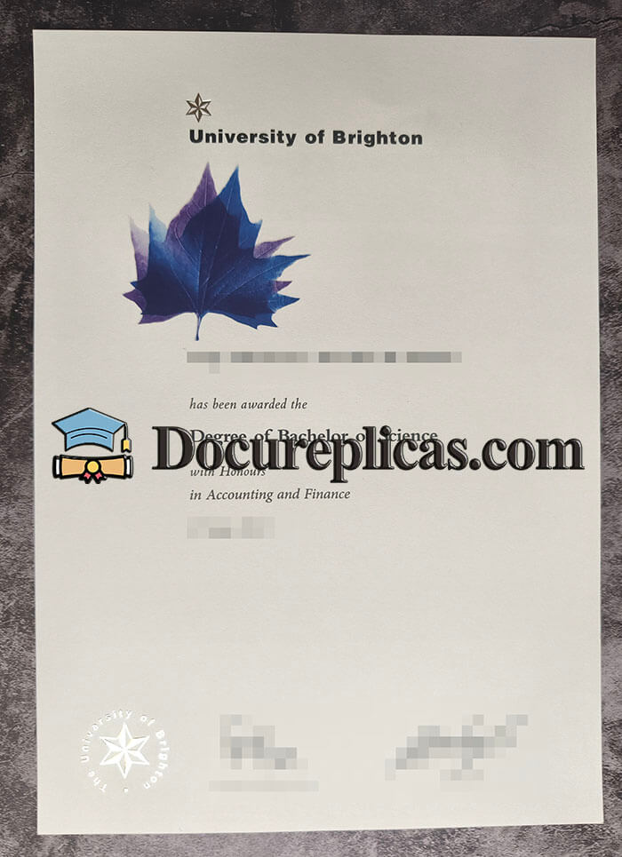 purchase realistic University of Brighton diploma