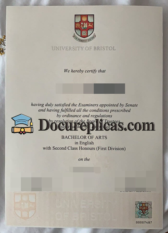 purchase realistic University of Bristol diploma