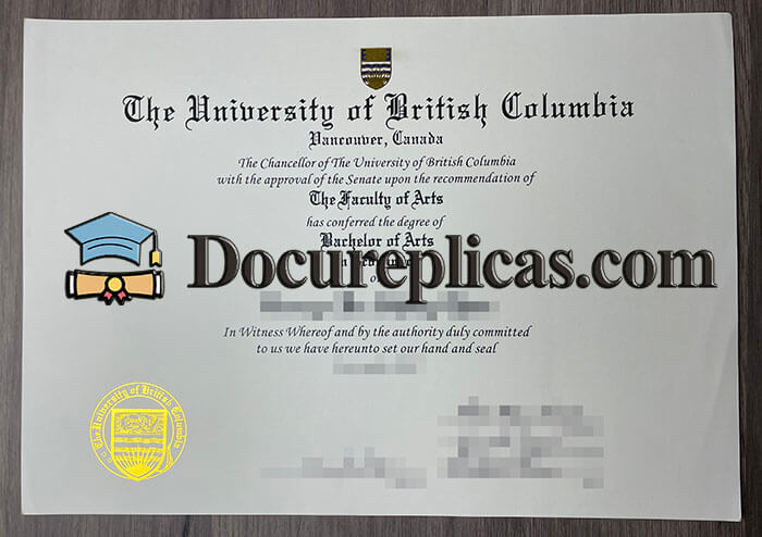 purchase realistic University of British Columbia diploma