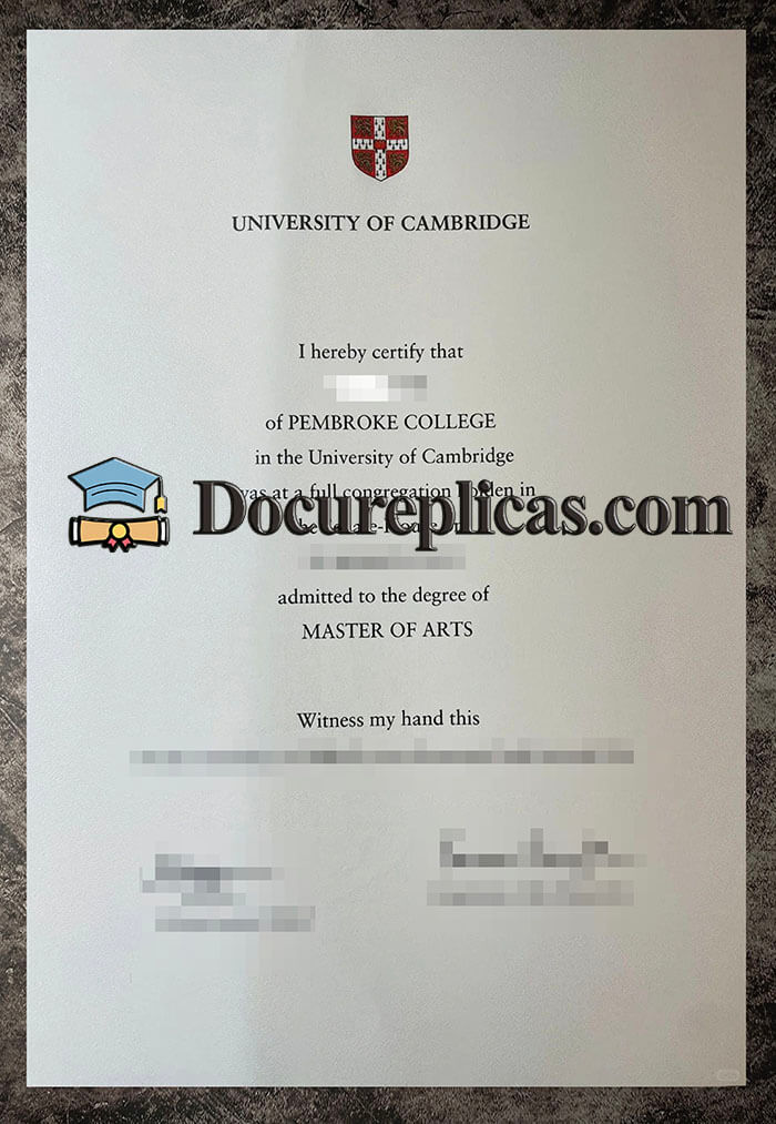 purchase realistic University of Cambridge diploma