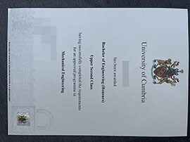 purchase realistic University of Cumbria degree